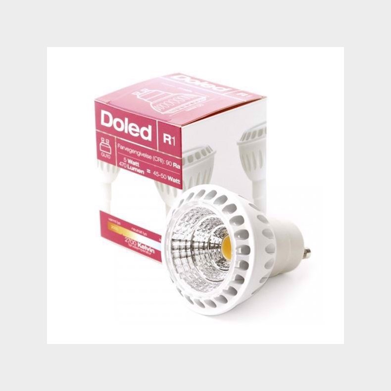 GU10 spotpre LED-5W 90Ra 60 gr. dmpbar 